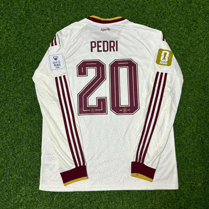 Pedri #20 Spain 2026 World Cup Away Long Sleeve Jersey Trikot Maillot
