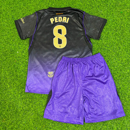 Pedri #8 Barcelona 2027 Neue Saison Auswärts Kinder Trikot Fußballtrikot