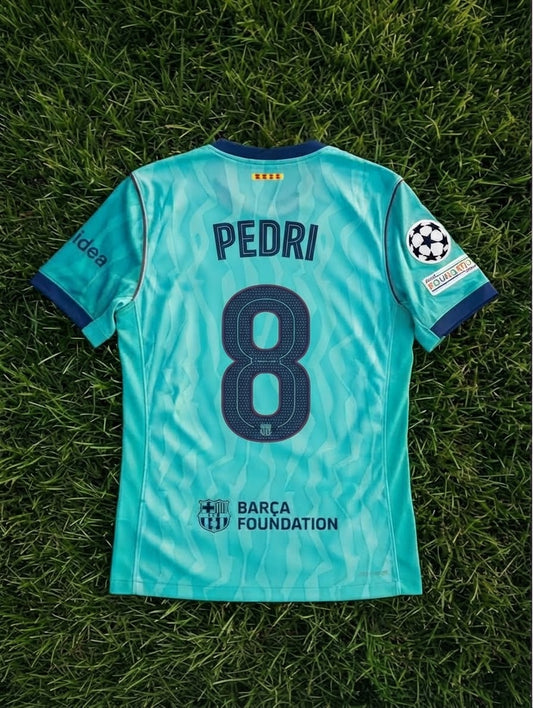 Pedri #8 Barcelona 2026/2027 New Season Third Champions League Patch Football Jersey Trikot Maillot