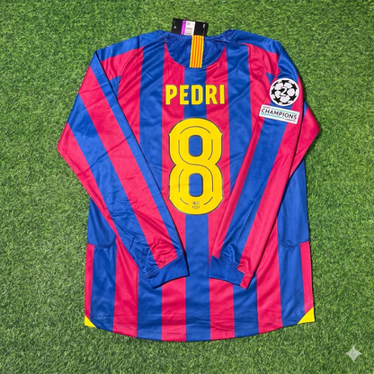Pedri Barcelona Retro Football Jersey