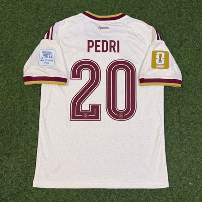 Pedri #20 Spain Two Star 2026 World Cup Champions Away Jersey Trikot Maillot