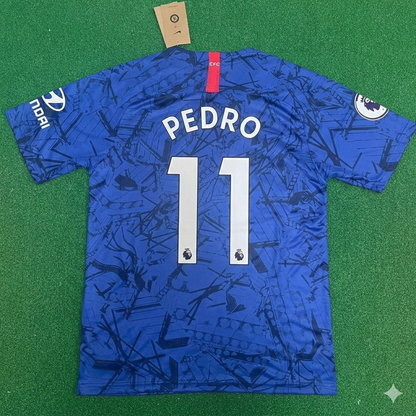 Pedro #11 Chelsea 2019 2020 Blue Retro Kit Jersey Trikot Maglia Maillot Soccer Shirt