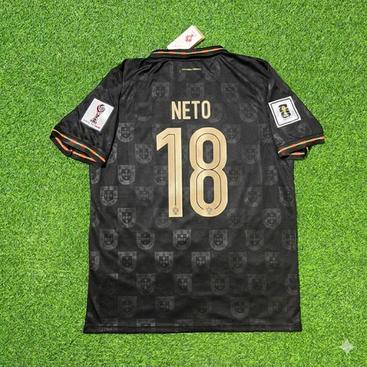 Pedro Neto #18 Portugal 2026 World Cup Black Football Jersey