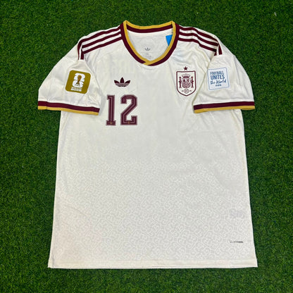 Pedro Porro 12- Spain 2026 World Cup Away Football Jersey