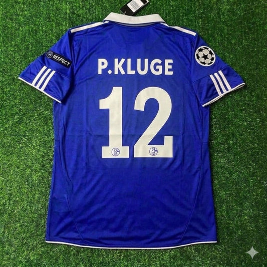 Peer Kluge 12- Schalke 04 Season 2010- 11 Retro Champions League Football Jersey Trikot Soccer Shirt