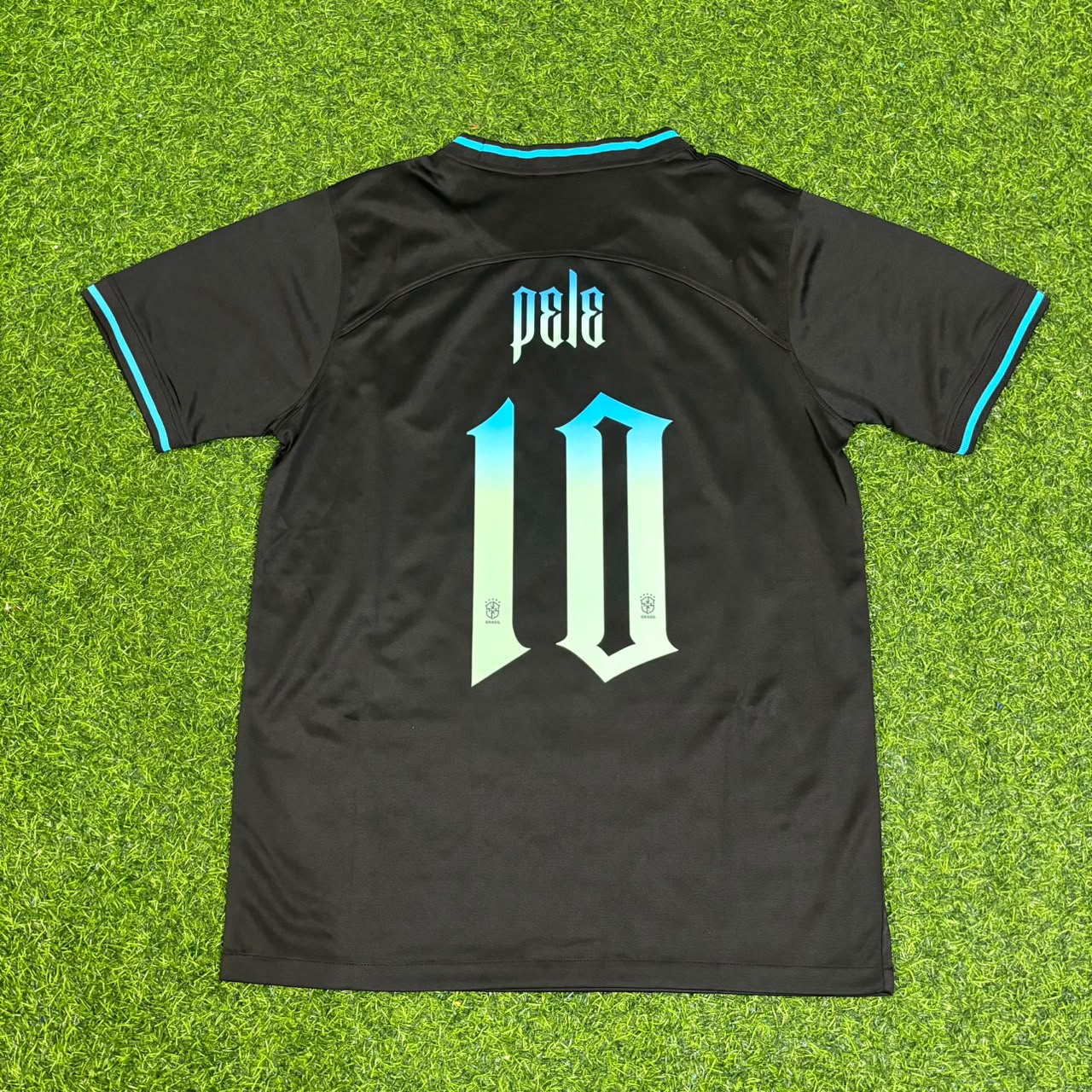 Pele Brasilien Retro Fußballtrikot Trikot Maglia Fußballshirt