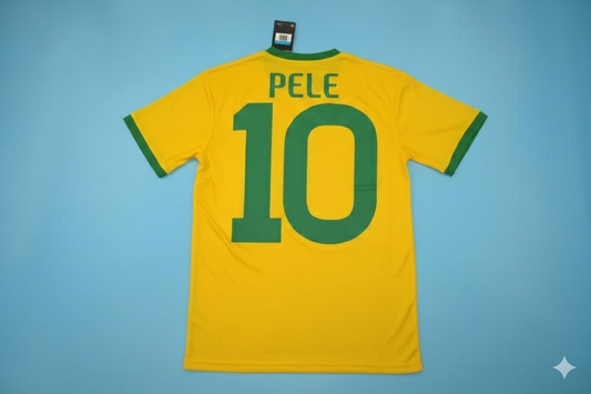 Pele 1970 Brazil Home Retro Jersey