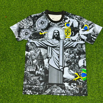 Pele Brazil Iconic Kids Retro Football Jersey Trikot Maglia Soccer Shirt