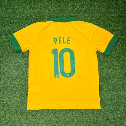Pele Brazil Retro Football Jersey Kit