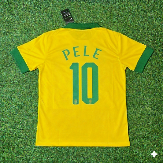 Pele Brazil Retro Football Jersey Kit