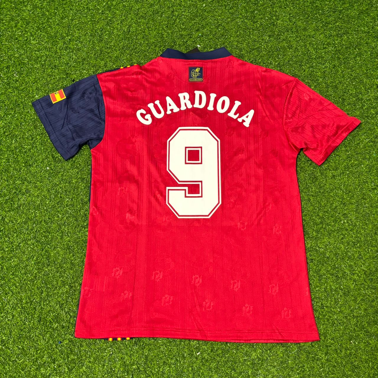 Pep Guardiola Spain Retro 1996 Jersey Maillot Trikot Camiseta
