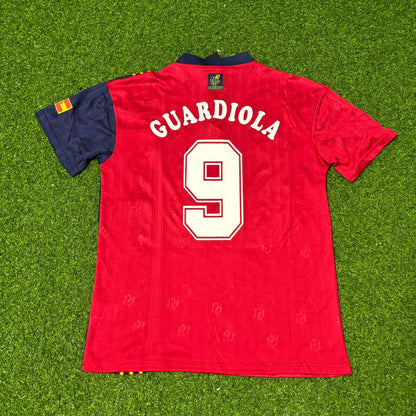 Pep Guardiola Spain Retro 1996 Jersey Maillot Trikot Camiseta