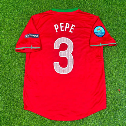 Pepe Portugal Euro 2012 Rotes Retro-Fußballtrikot-Set