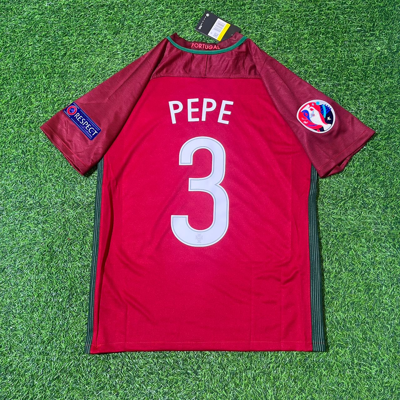 Pepe Portugal EURO 2016 Final Retro Jersey Trikot Maglia