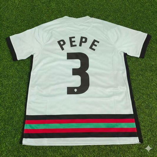 Pepe Portugal EURO 2020 Retro Away Football Jersey