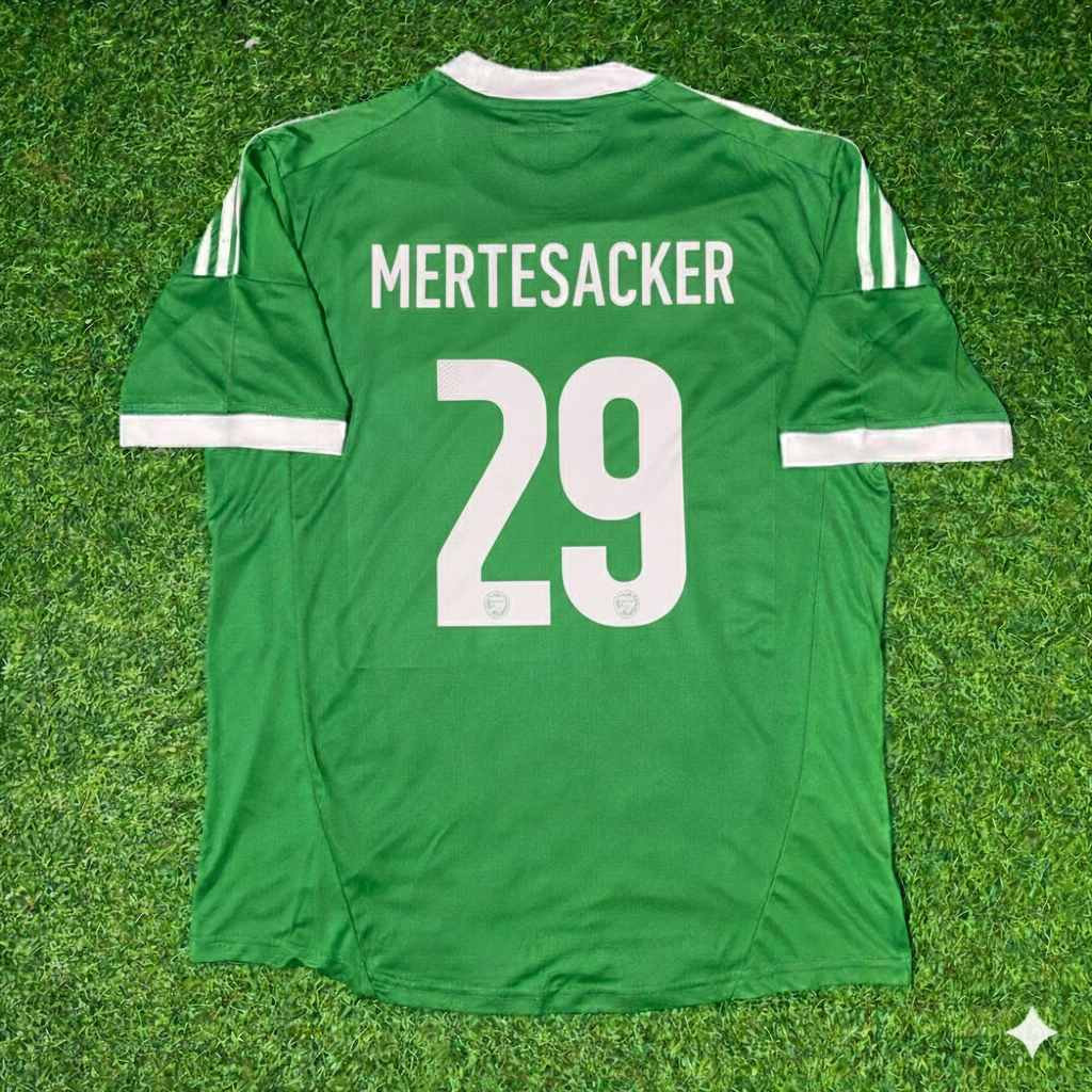 Per Mertesacker Germany EURO 2012 Green Retro Football Jersey