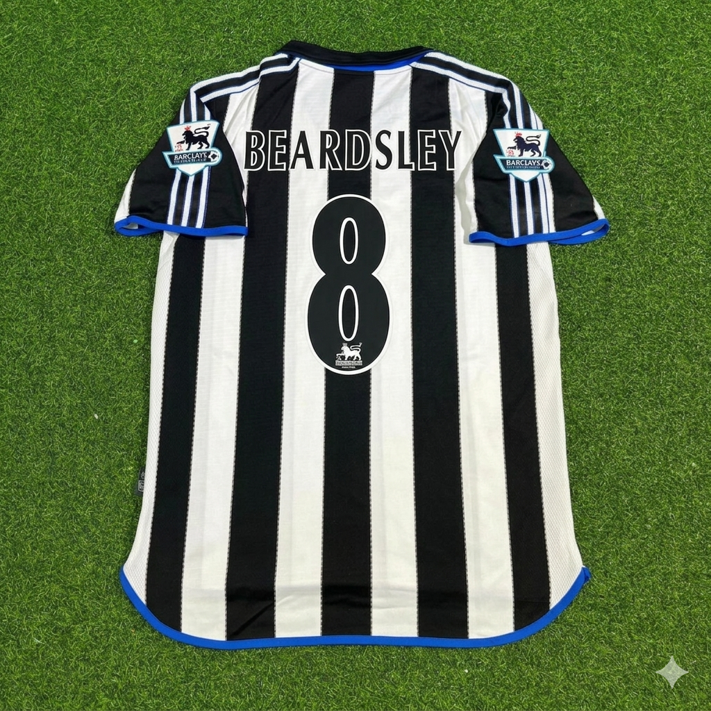 Peter Beardsley #8 Newcastle United Retro Trikot Kit Jersey Soccer Shirt