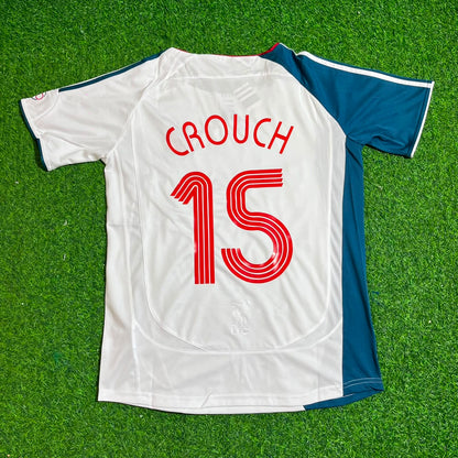 Peter Crouch Liverpool 2006 2007 White Retro Jersey