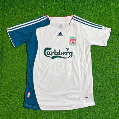 Peter Crouch Liverpool 2006 2007 White Retro Jersey