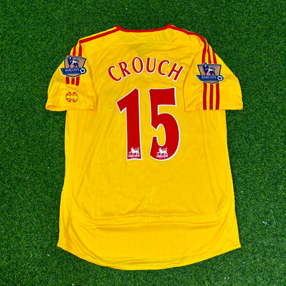Maillot de football rétro jaune Peter Crouch Liverpool 2006/2007
