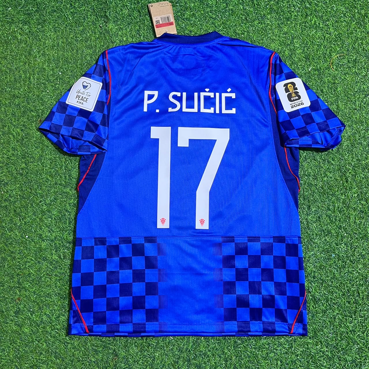 Petar Sučić Croatia 2026 World Cup Away Blue Football Jersey