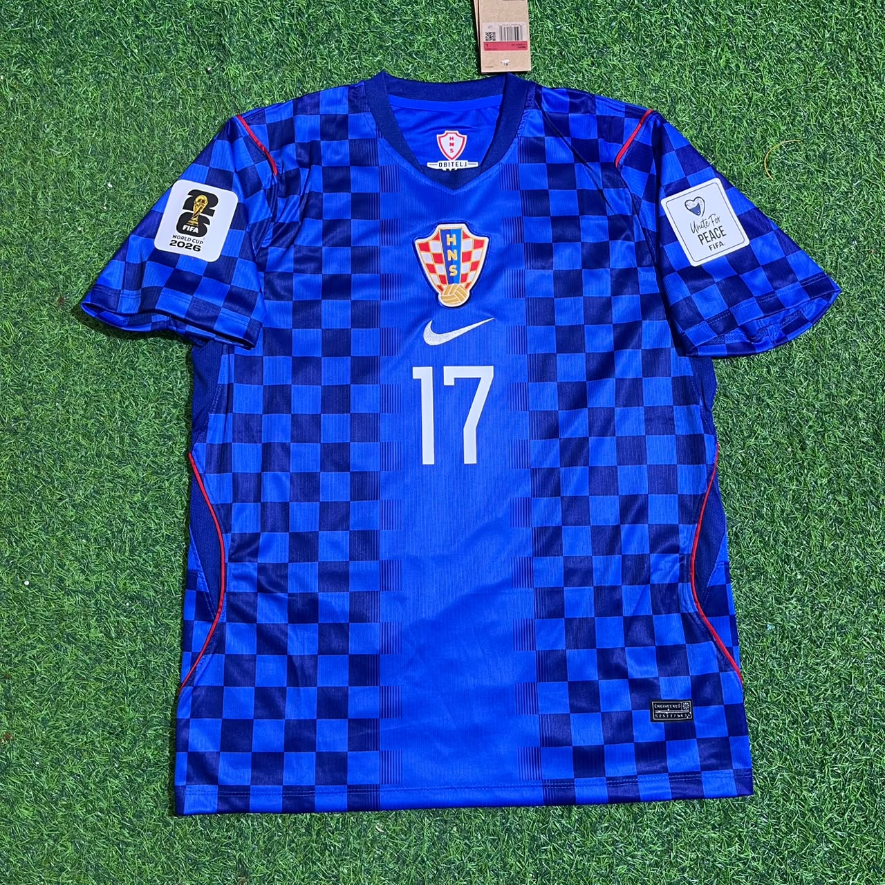 Petar Sučić Croatia 2026 World Cup Away Blue Football Jersey