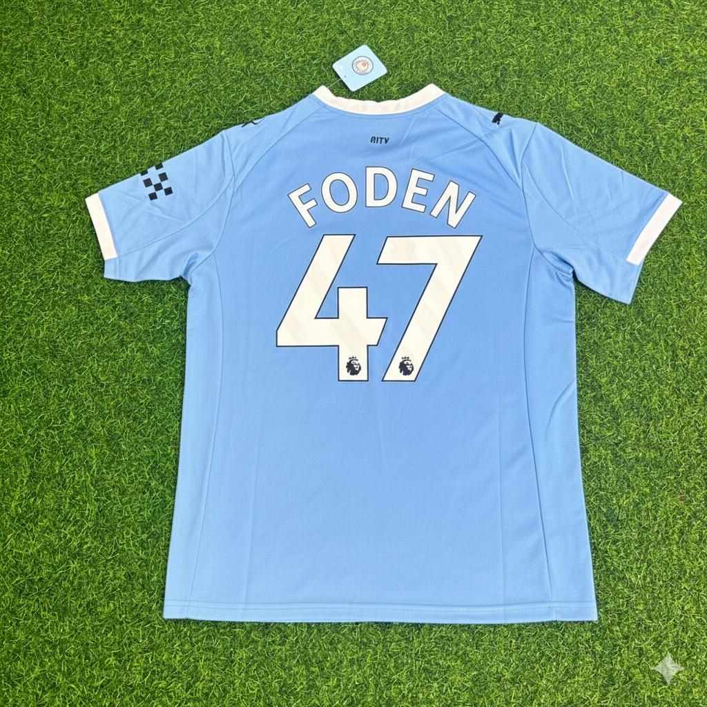Phil Foden 47- Manchester City Home New Season 2026 Jersey Trikot Maillot Soccer Shirt