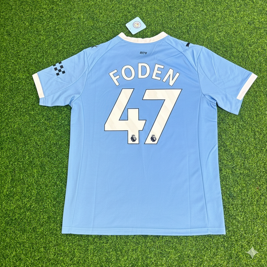 Phil Foden 47- Manchester City Home New Season 2026 Jersey Trikot Maillot Soccer Shirt