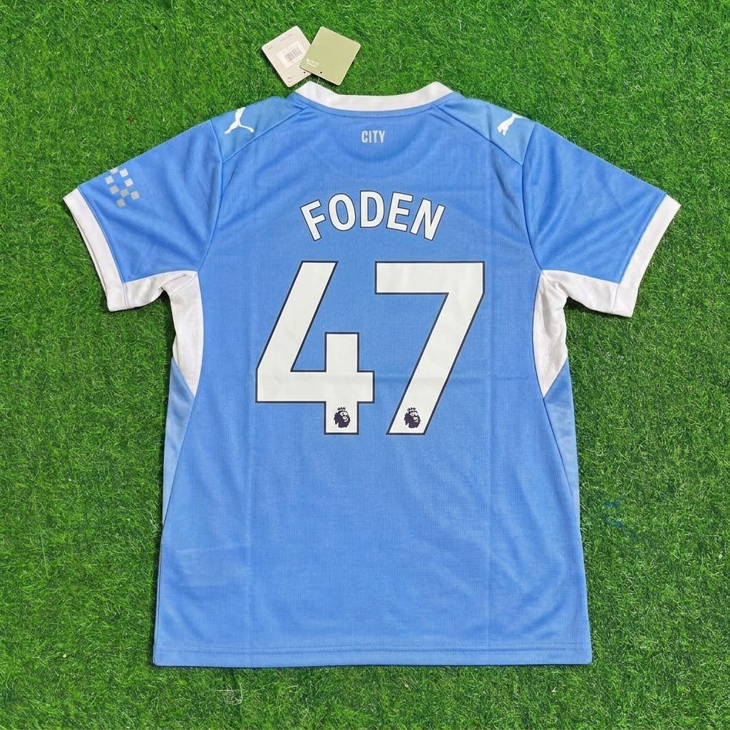 Phil Foden Manchester City 2026-27 Home New Season Jersey Trikot Maillot Soccer Shirt