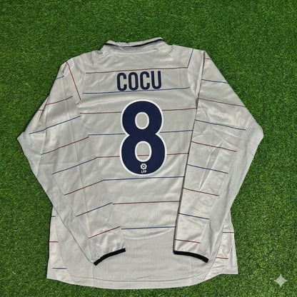 Phillip Cocu #8 Barcelona 2003 2004 Away Long Sleeve Retro Football Jersey Kit