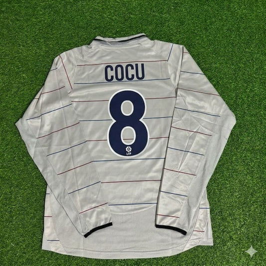 Phillip Cocu #8 Barcelona 2003 2004 Away Long Sleeve Retro Football Jersey Kit