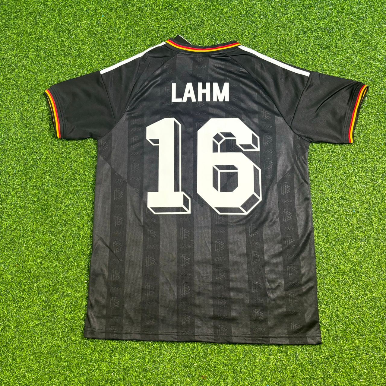 Philipp Lahm 16# Germany Black Retro Vintage Football Jersey