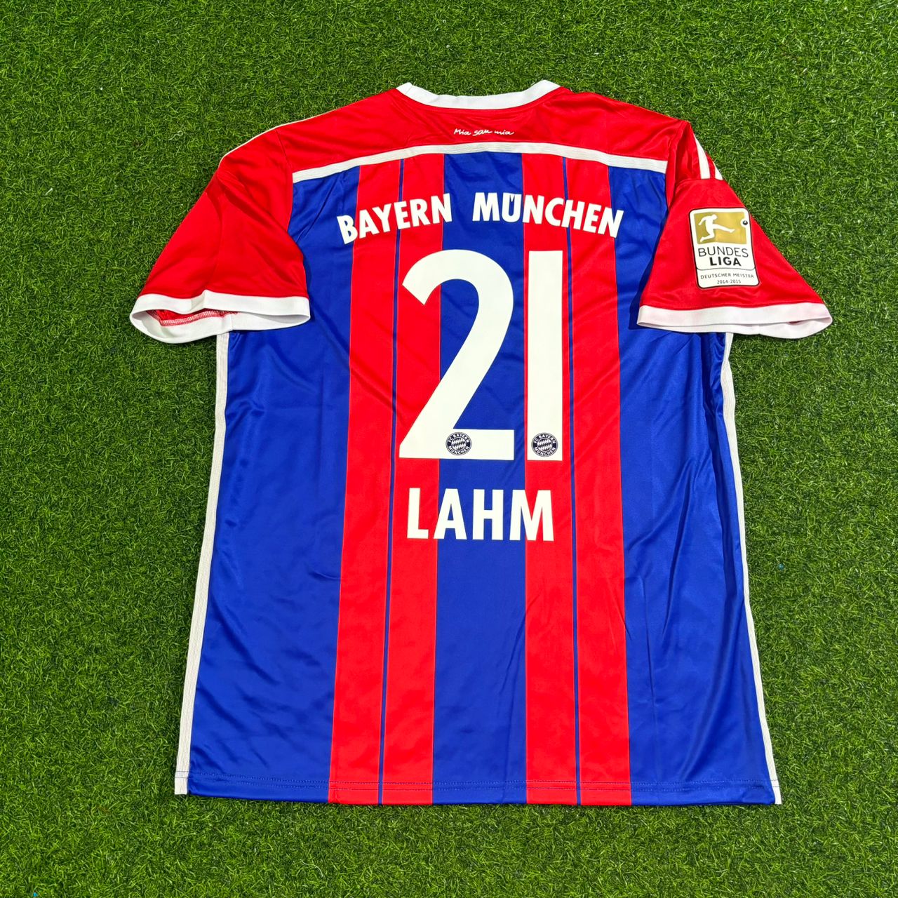 Philipp Lahm #21 Bayern Munich 2014 2015 Home Retro Patch Jersey