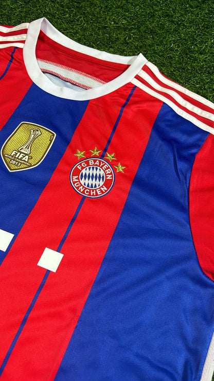 Philipp Lahm #21 Bayern Munich 2014 2015 Home Retro Patch Jersey