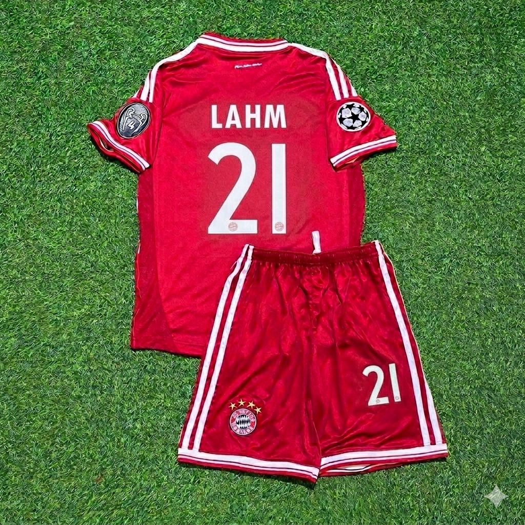 Philipp Lahm #21 Bayern Munich 2013 Champions League Final Kids Retro Kit