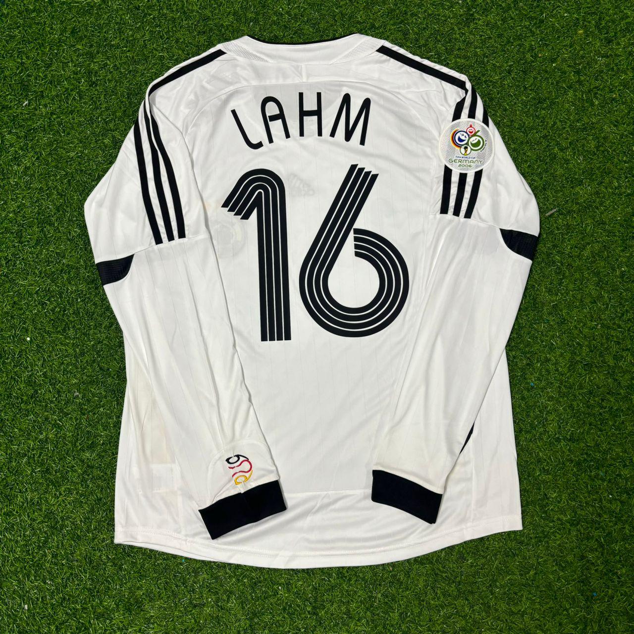 Philipp Lahm Germany 2006 World Cup Long Sleeve White Football Jersey