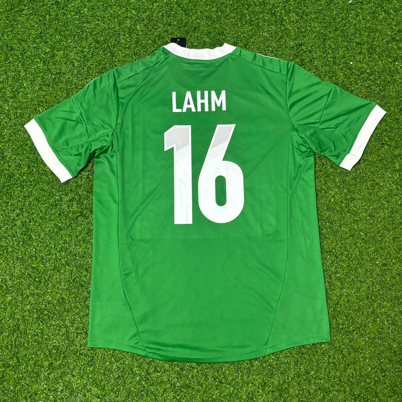 Philipp Lahm Germany EURO 2012 Green Retro Football Jersey