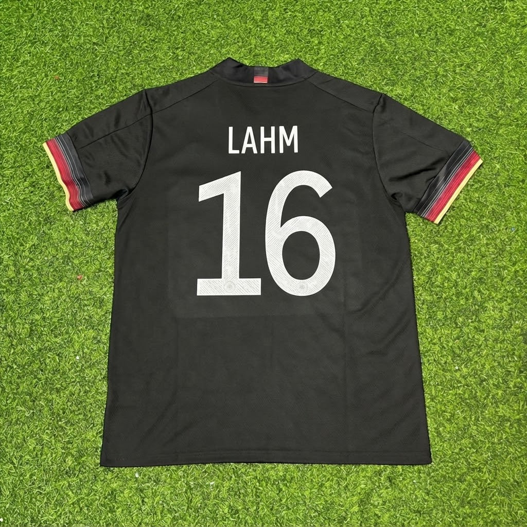 Philipp Lahm #16 Germany Black Retro Football Jersey