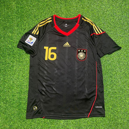 Philipp Lahm - Germany Deutschland 2010 World Cup Black Jersey Trikot