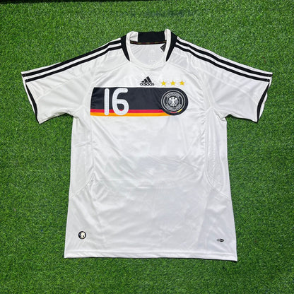 Philipp Lahm Germany EURO 2008 Retro Football Jersey Kit