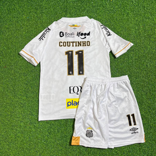 Philippe Coutinho Santos FC 2026-2027 New Season Kids Football Jersey Kit