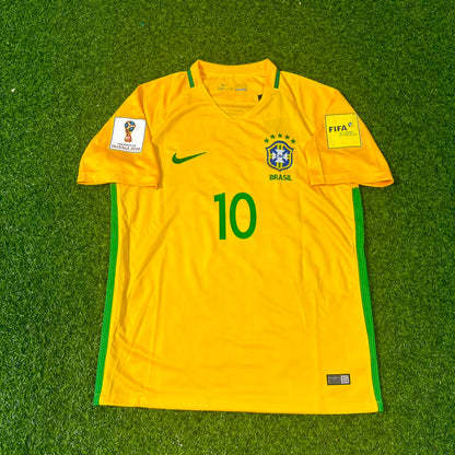 Philippe Coutinho #10 Brazil 2018 World Cup Home Football Jersey