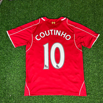 Philippe Coutinho 10 – Liverpool 2014/15 Home Retro Kit Jersey Trikot Maillot