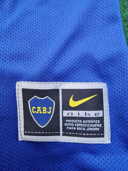 Carlos Tevez Boca Juniors 2003 2004 Retro Long Sleeve Jersey Maillot Trikot Maglia