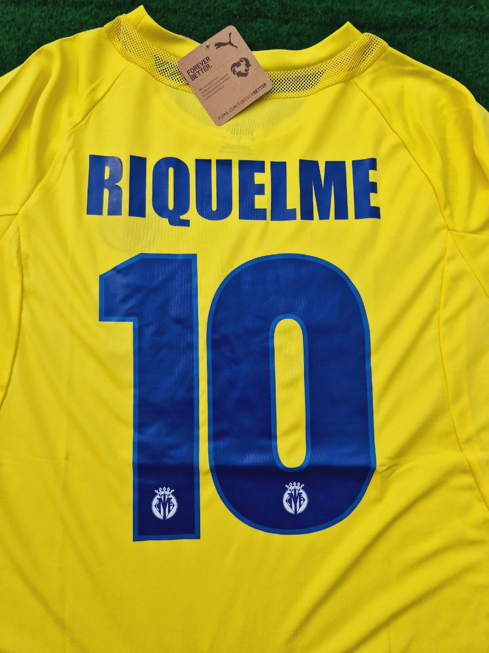 Villarreal FC 05/06 Roman Riquelme #8 home outlets soccer Jersey Size Medium (18)