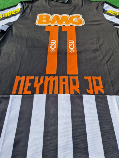Neymar Jr Santos Fc 2009 2013 Black Kids Soccer Retro Jersey KinderTrikot Soccer Shirt