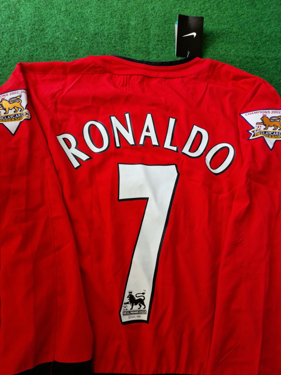 Cristiano Ronaldo Manchester United – Rotes Retro-Fußballtrikot mit langen Ärmeln