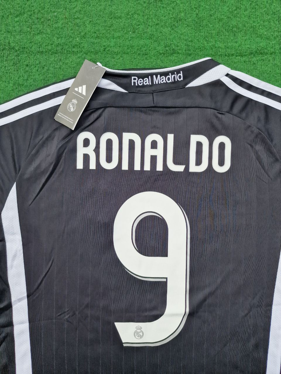Ronaldo Nazario Real Madrid Black Retro Football Jersey