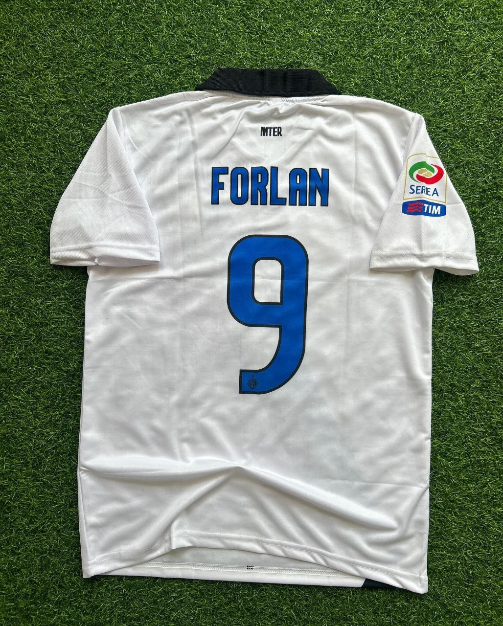 Diego Forlán Inter Weißes Retro-Trikot
