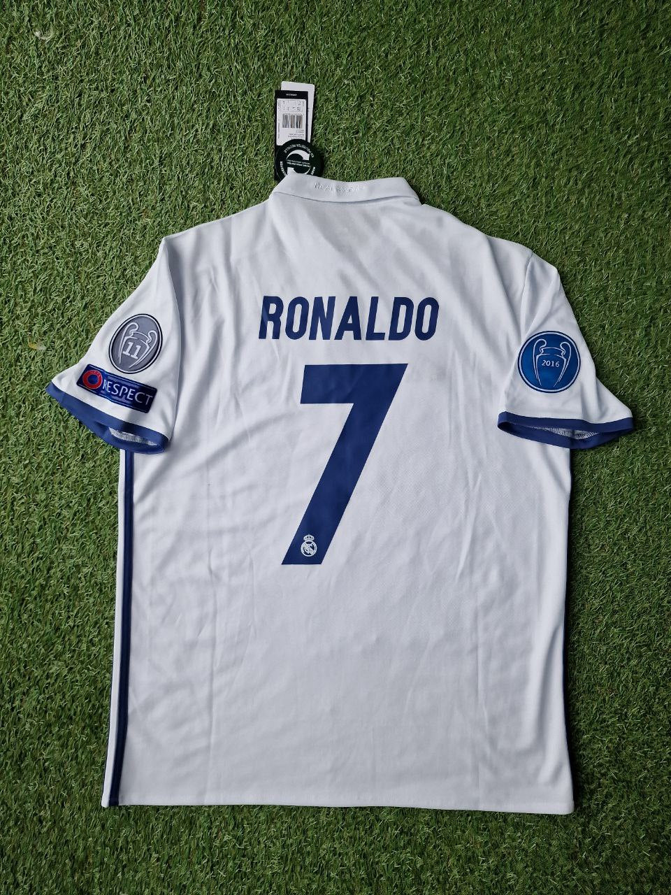 Cristiano Ronaldo Real Madrid Weißes Retro-Fußballtrikot